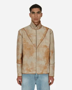 Guess USA Coats And Jackets^Leather Sherpa Jacket Beige
