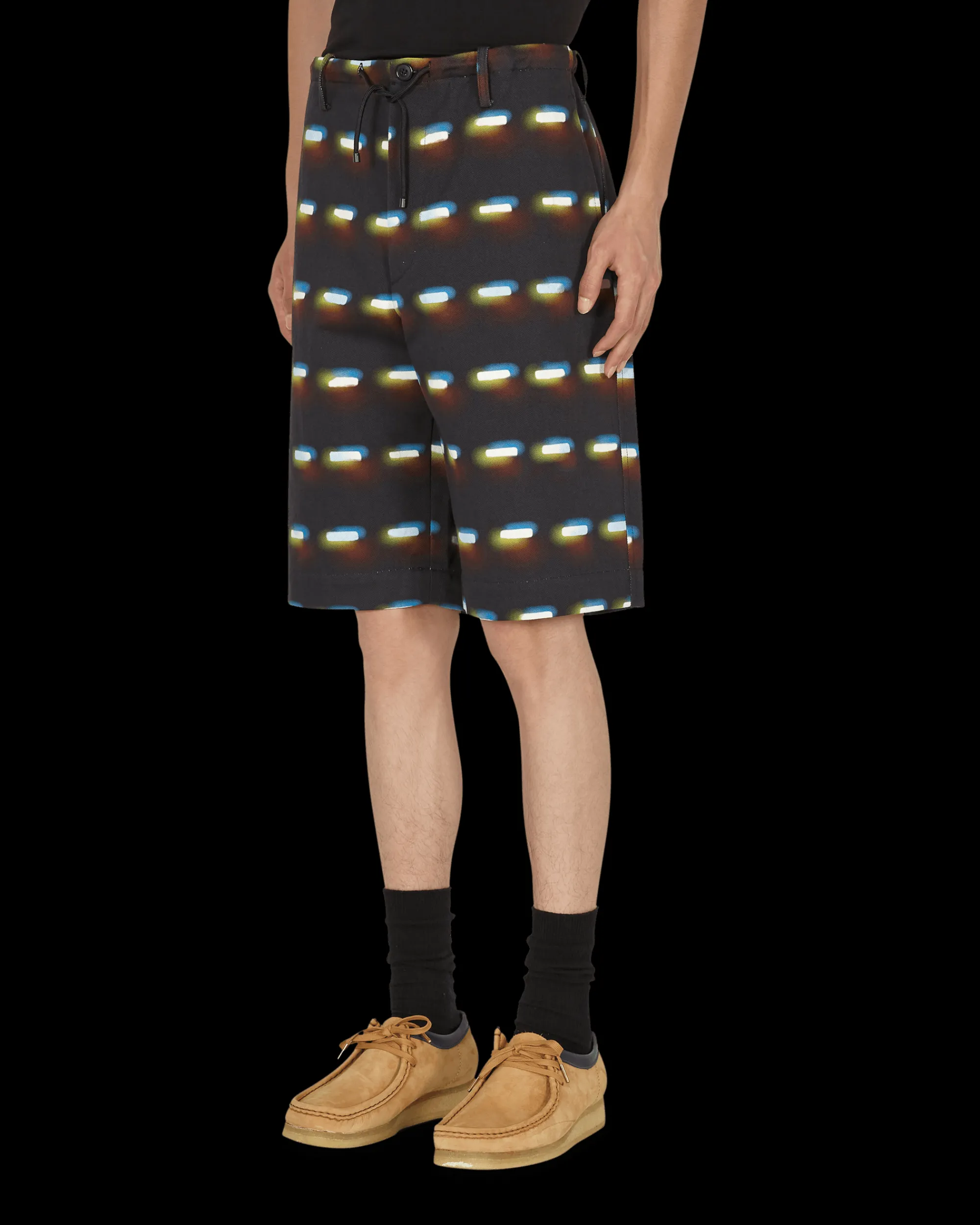 Dries Van Noten Shorts^Len Lye Penny Shorts Black