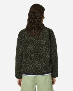 Brain Dead Coats And Jackets^Leopard Reverse Sherpa Jacket Olive