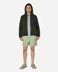 Brain Dead Coats And Jackets^Leopard Reverse Sherpa Jacket Olive