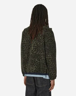 Brain Dead Coats And Jackets^Leopard Reverse Sherpa Jacket Olive