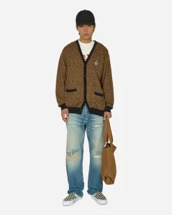 Hysteric Glamour Knitwear^Leopard Vixen Girl Cardigan Beige