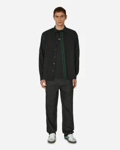 Pleasures Shirts^Life Button Down Shirt Black