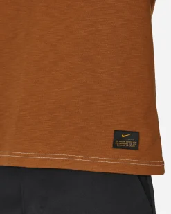 Nike T-Shirts^Life Shortsleeve Knit Top Light British Tan