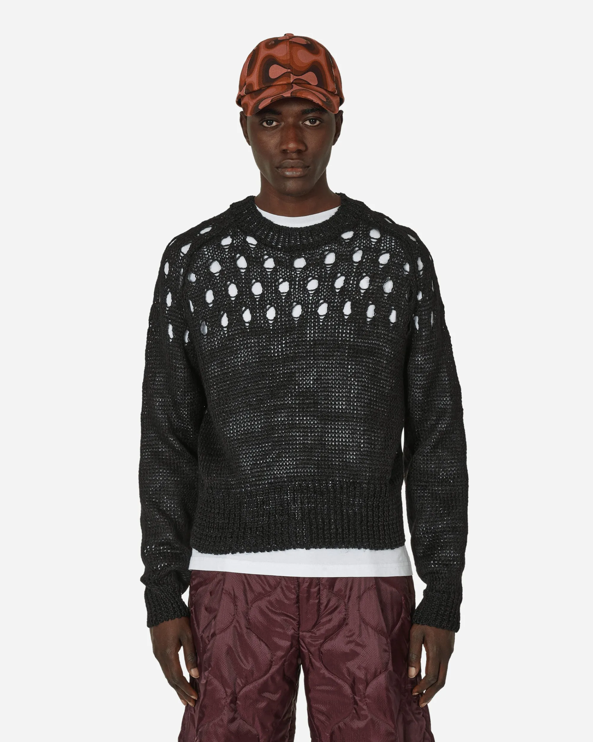 Dries Van Noten Knitwear^Linen Crewneck Sweater Black