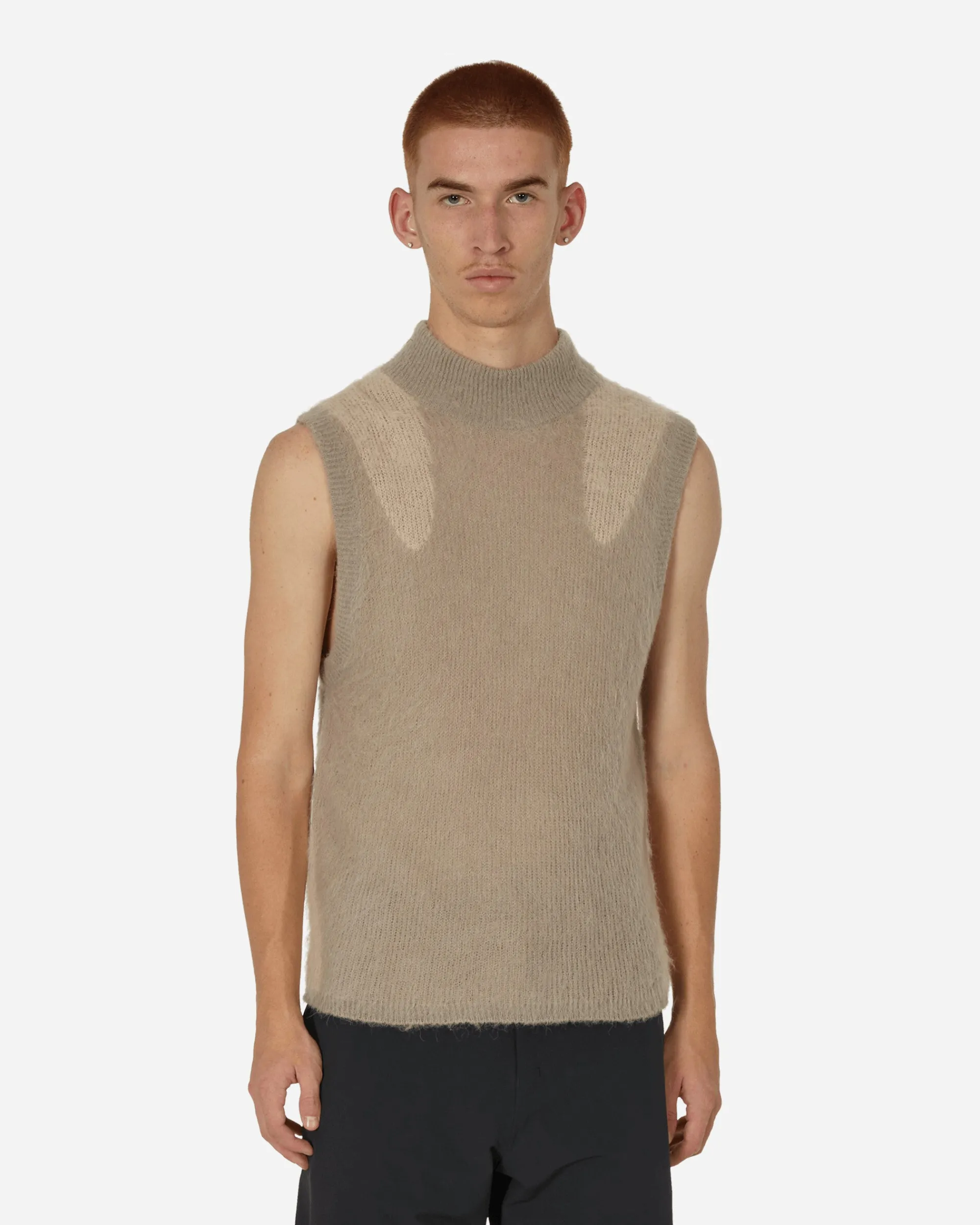 _J.L-A.L_ Knitwear^Liquid Vest Light Grey