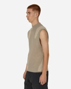 _J.L-A.L_ Knitwear^Liquid Vest Light Grey