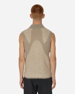 _J.L-A.L_ Knitwear^Liquid Vest Light Grey