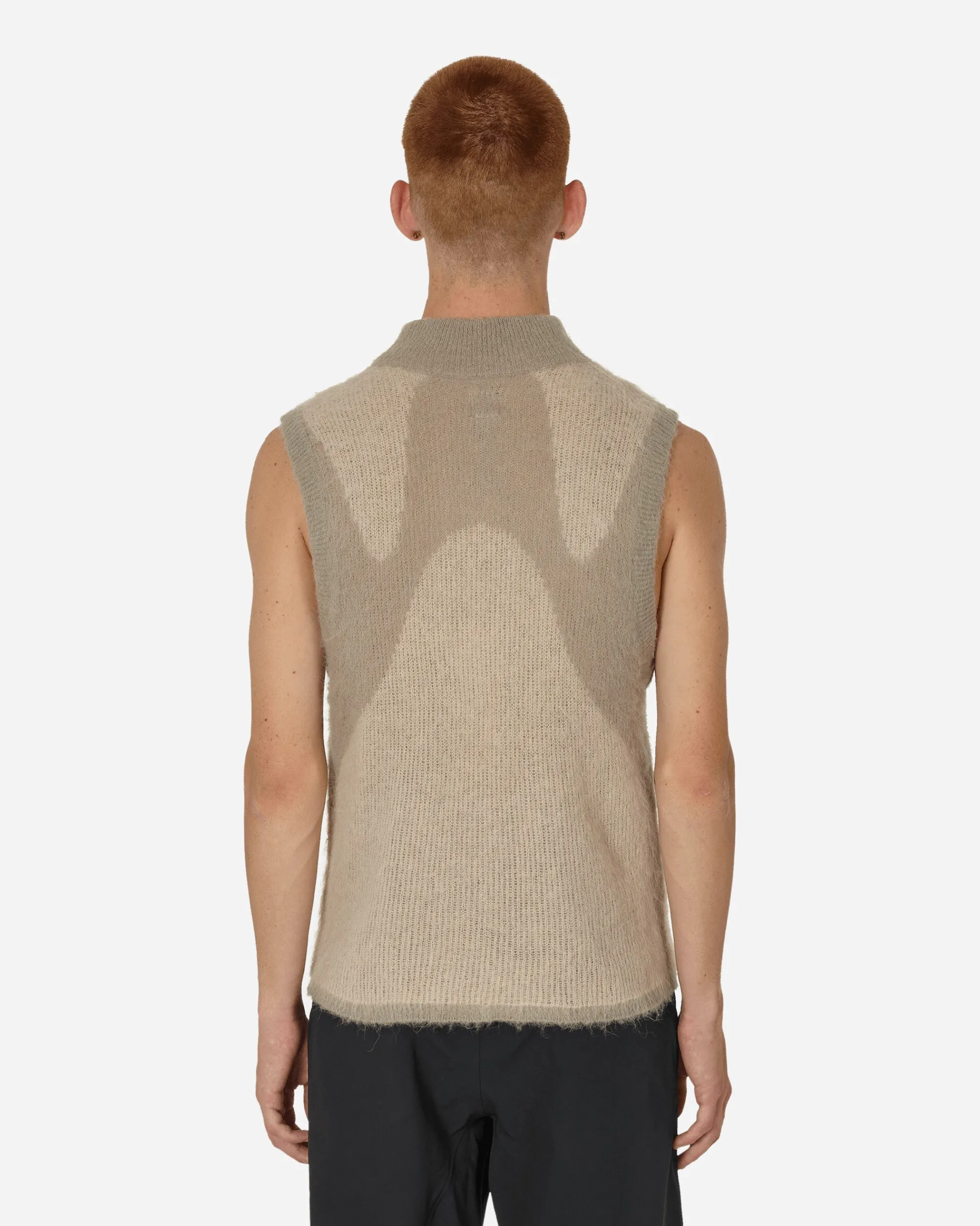 _J.L-A.L_ Knitwear^Liquid Vest Light Grey