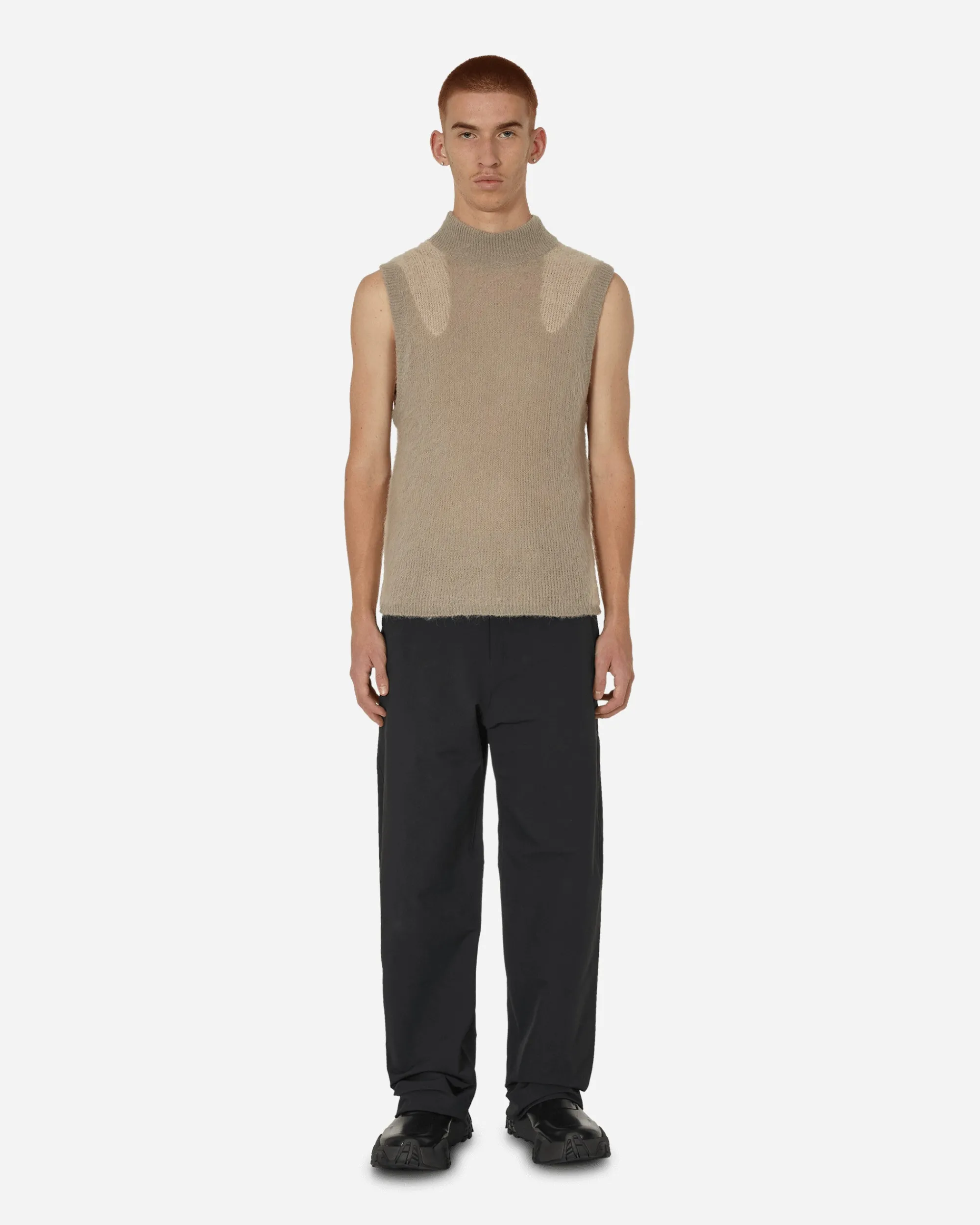 _J.L-A.L_ Knitwear^Liquid Vest Light Grey