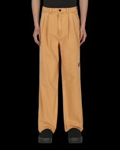 Brain Dead Pants^Livewire Pigment Dyed Herringbone Pants Orange