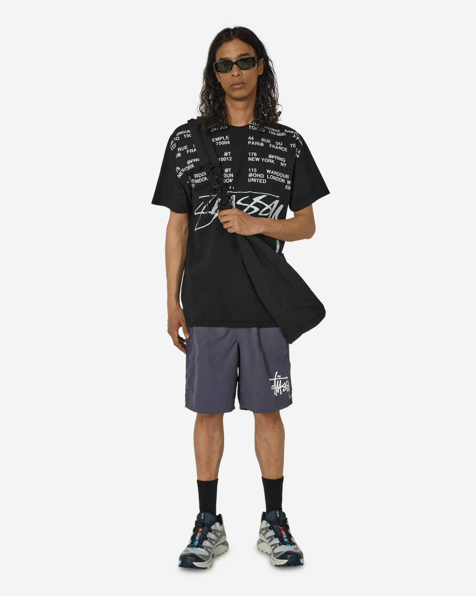 Stüssy T-Shirts^Locations Pigment Dyed T-Shirt Black