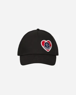 Moncler Hats|Hats^Logo Baseball Cap Black