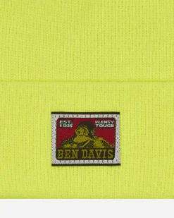 Ben Davis Hats|Hats^Logo Beanie Safety Yellow