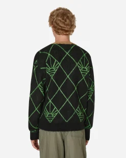 Paccbet Knitwear^Logo Cardigan Black