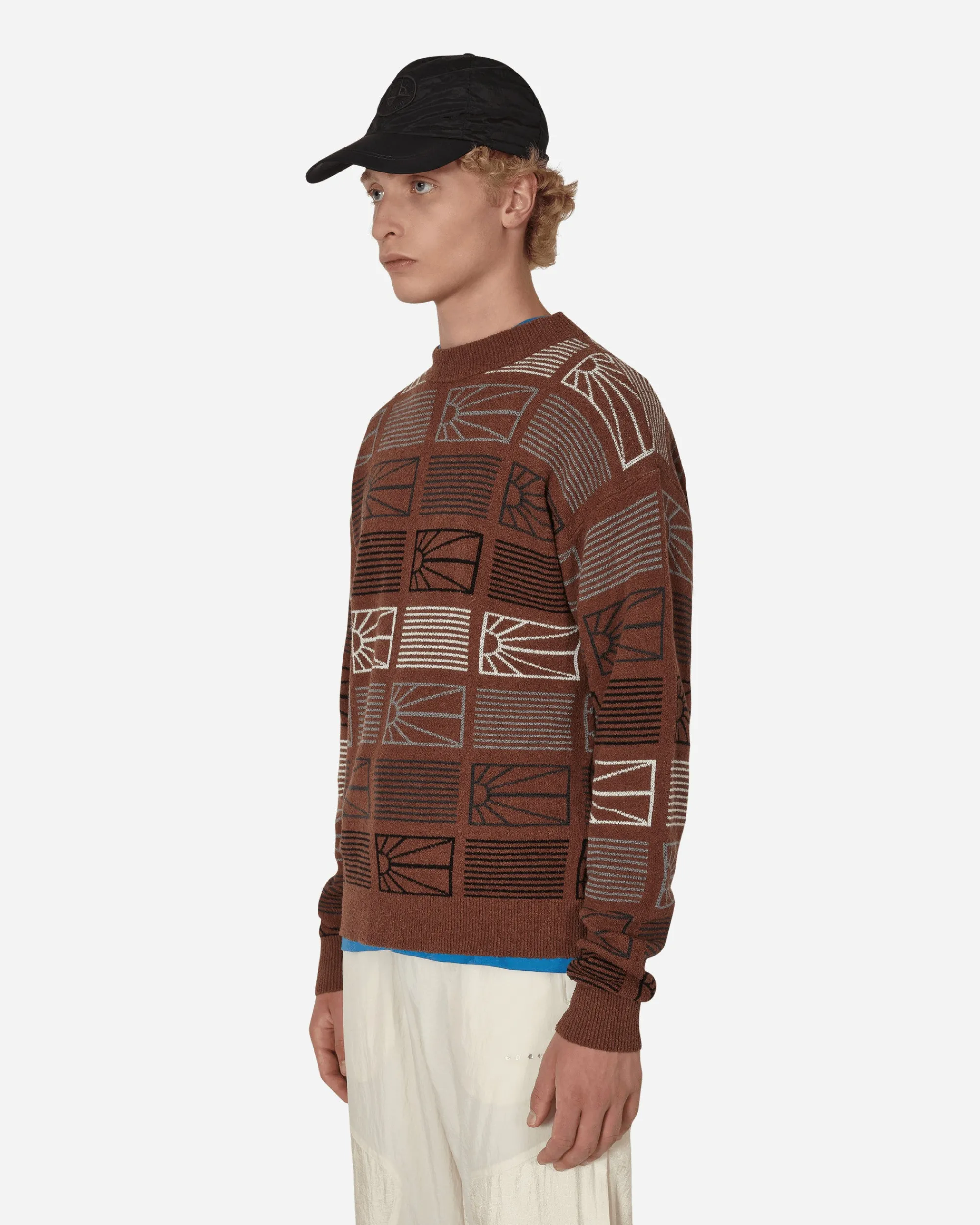 Paccbet Knitwear^Logo Crewneck Sweater Brown