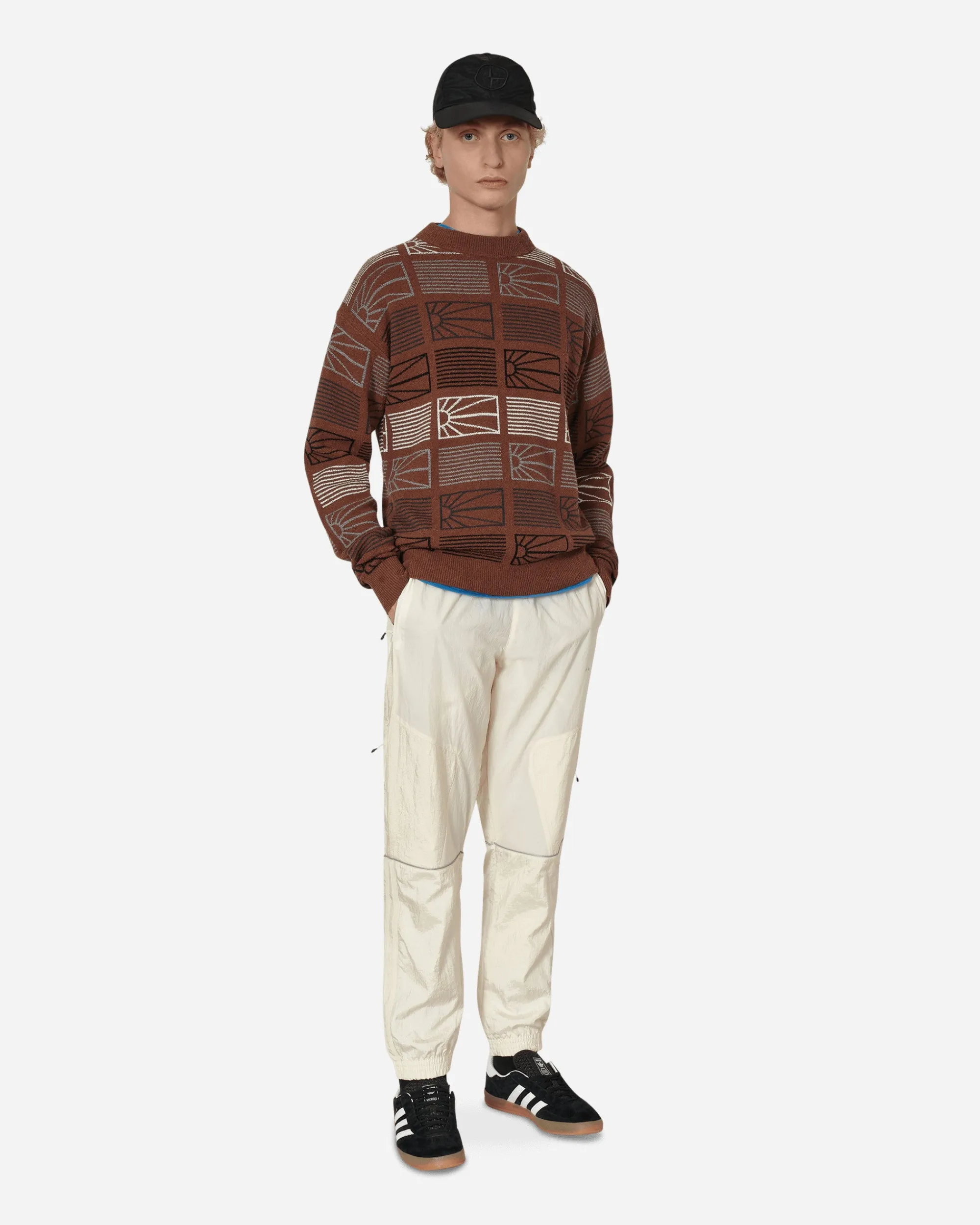 Paccbet Knitwear^Logo Crewneck Sweater Brown