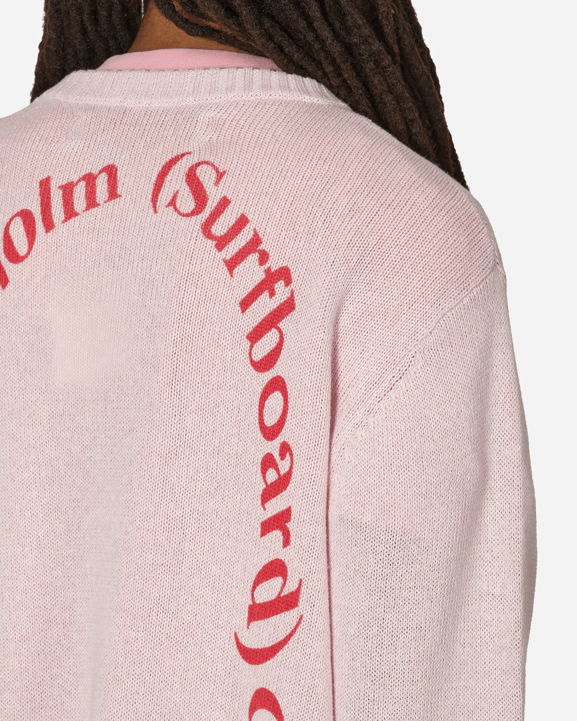 Stockholm (Surfboard) Club Knitwear^Logo Crewneck Sweater Pink
