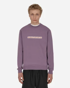 Stockholm (Surfboard) Club Sweatshirts^Logo Crewneck Sweatshirt Purple