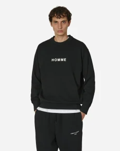 Comme Des Garçons Homme Sweatshirts^Logo Crewneck Sweatshirt Black