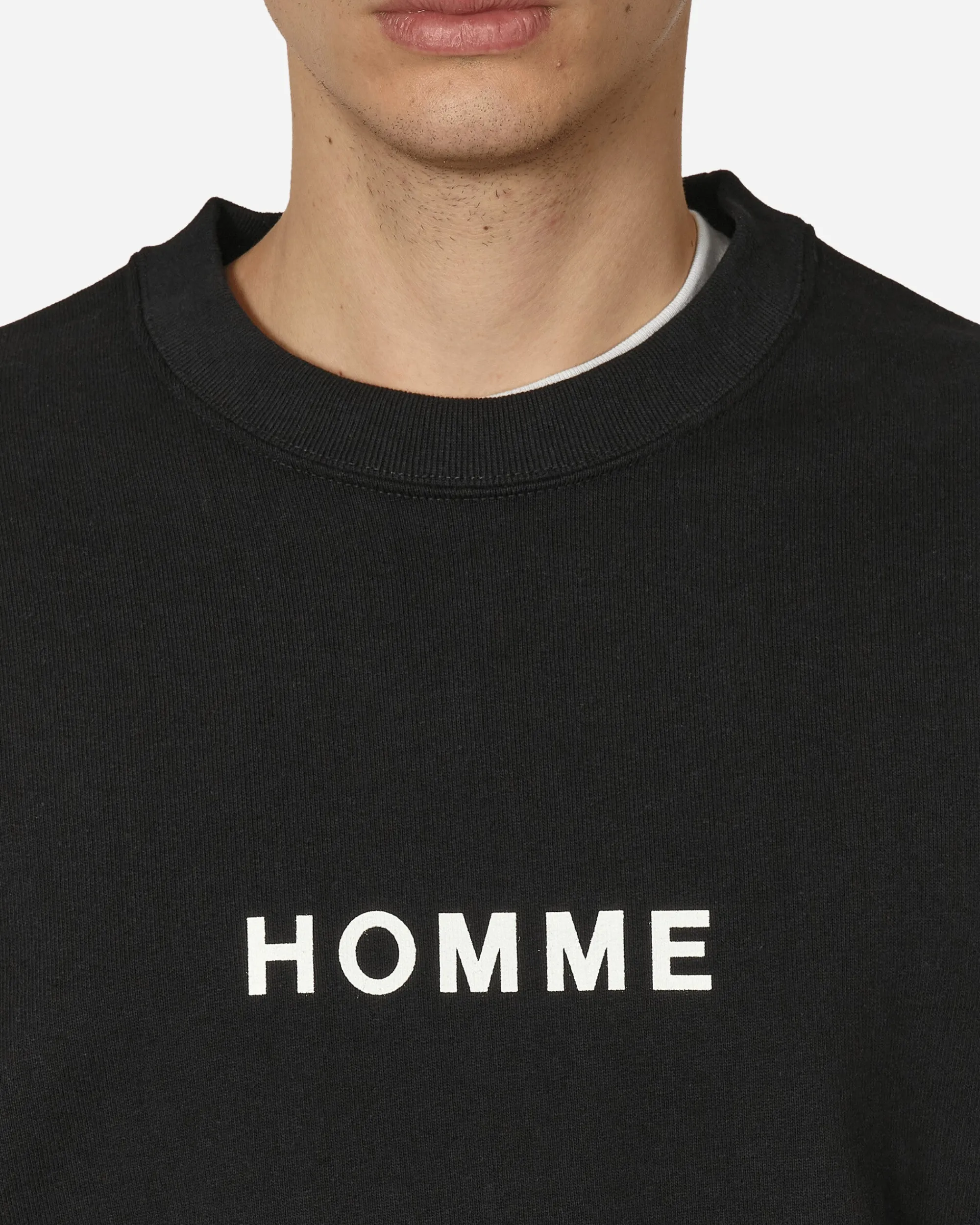 Comme Des Garçons Homme Sweatshirts^Logo Crewneck Sweatshirt Black