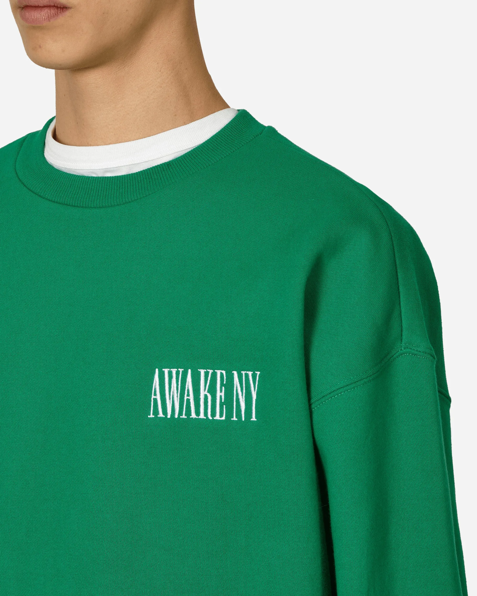 Awake NY Sweatshirts^Logo Crewneck Sweatshirt Green