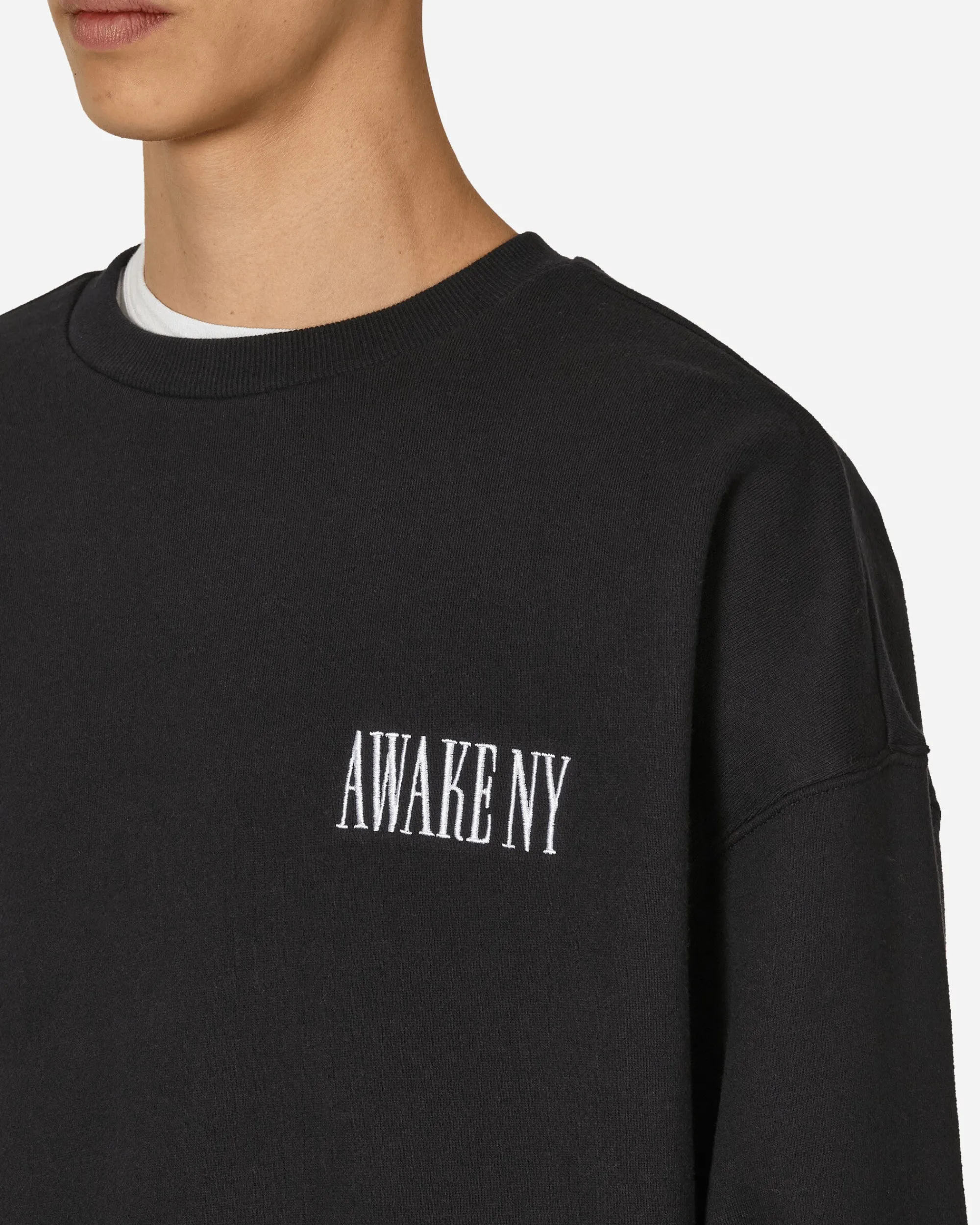 Awake NY Sweatshirts^Logo Crewneck Sweatshirt Black