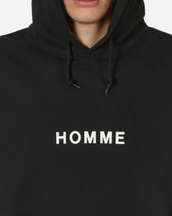 Comme Des Garçons Homme Sweatshirts^Logo Hooded Sweatshirt Black