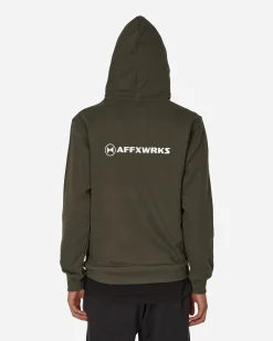 AFFXWRKS Sweatshirts^Logo Hooded Sweatshirt Washed Black