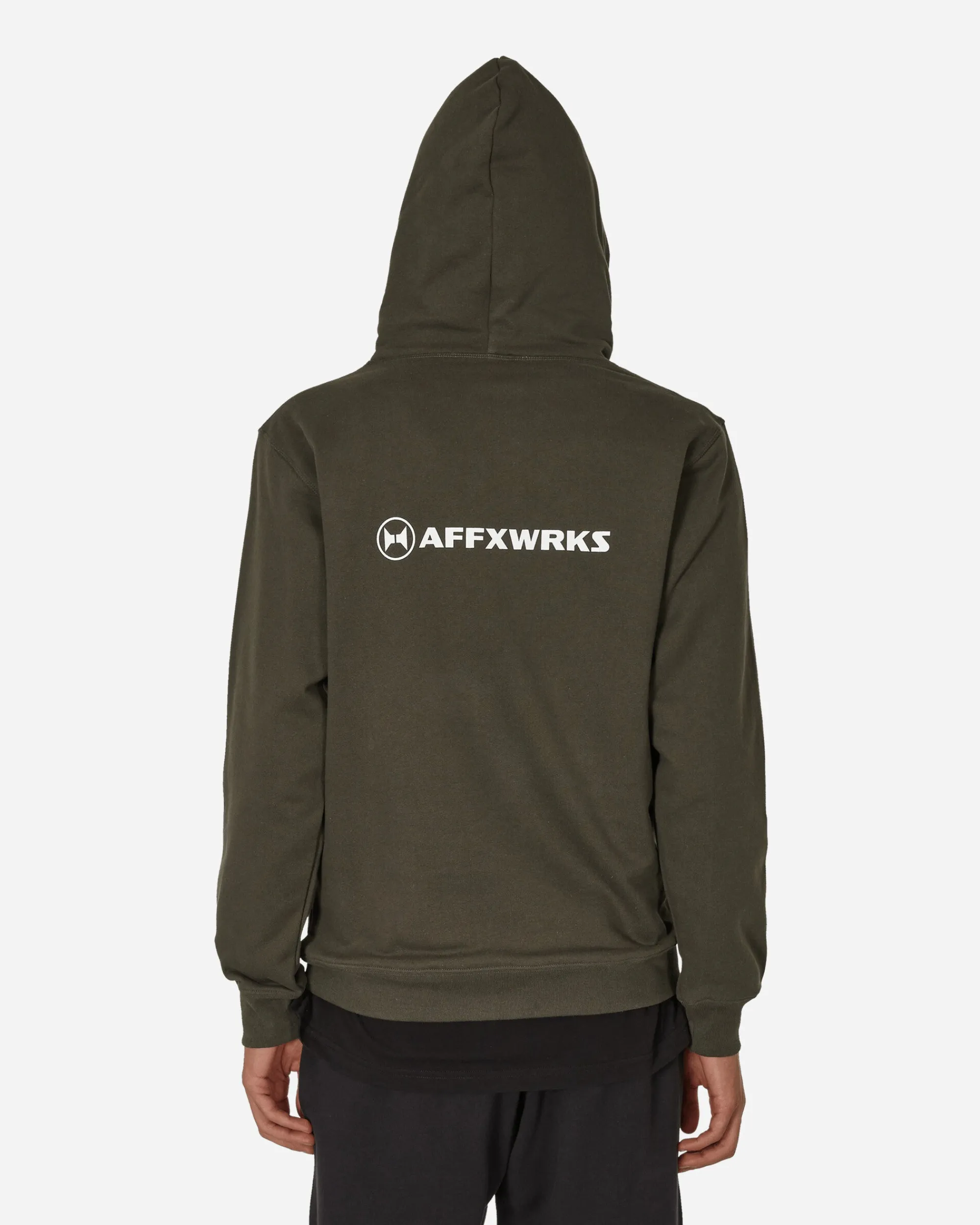 AFFXWRKS Sweatshirts^Logo Hooded Sweatshirt Washed Black