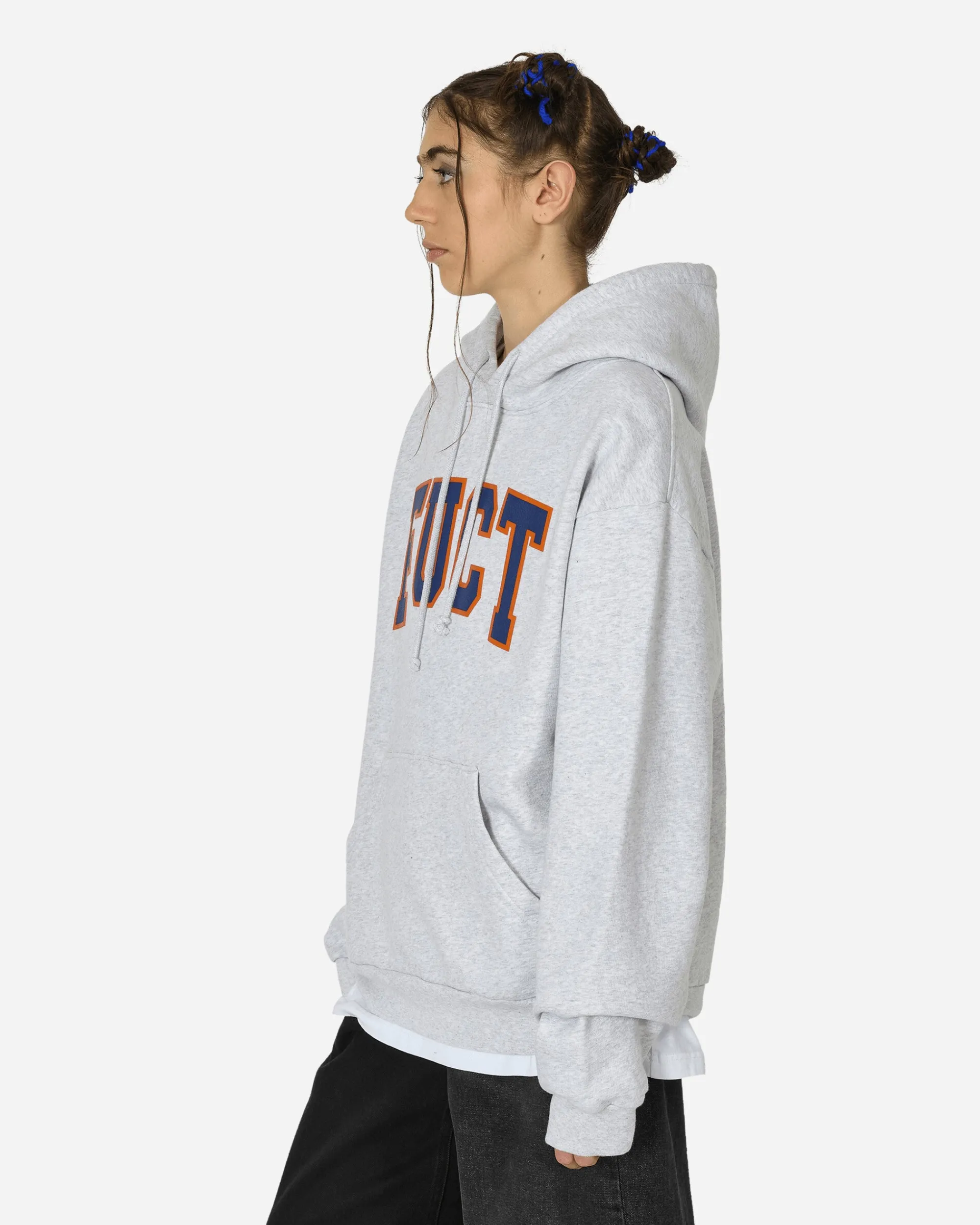 FUCT Sweatshirts^Logo Hoodie Melange