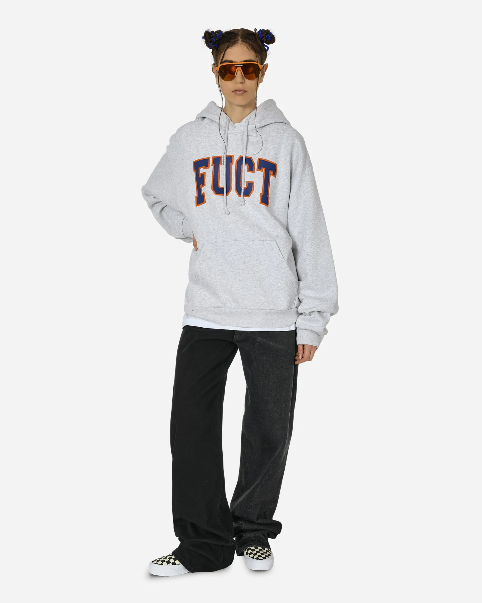 FUCT Sweatshirts^Logo Hoodie Melange