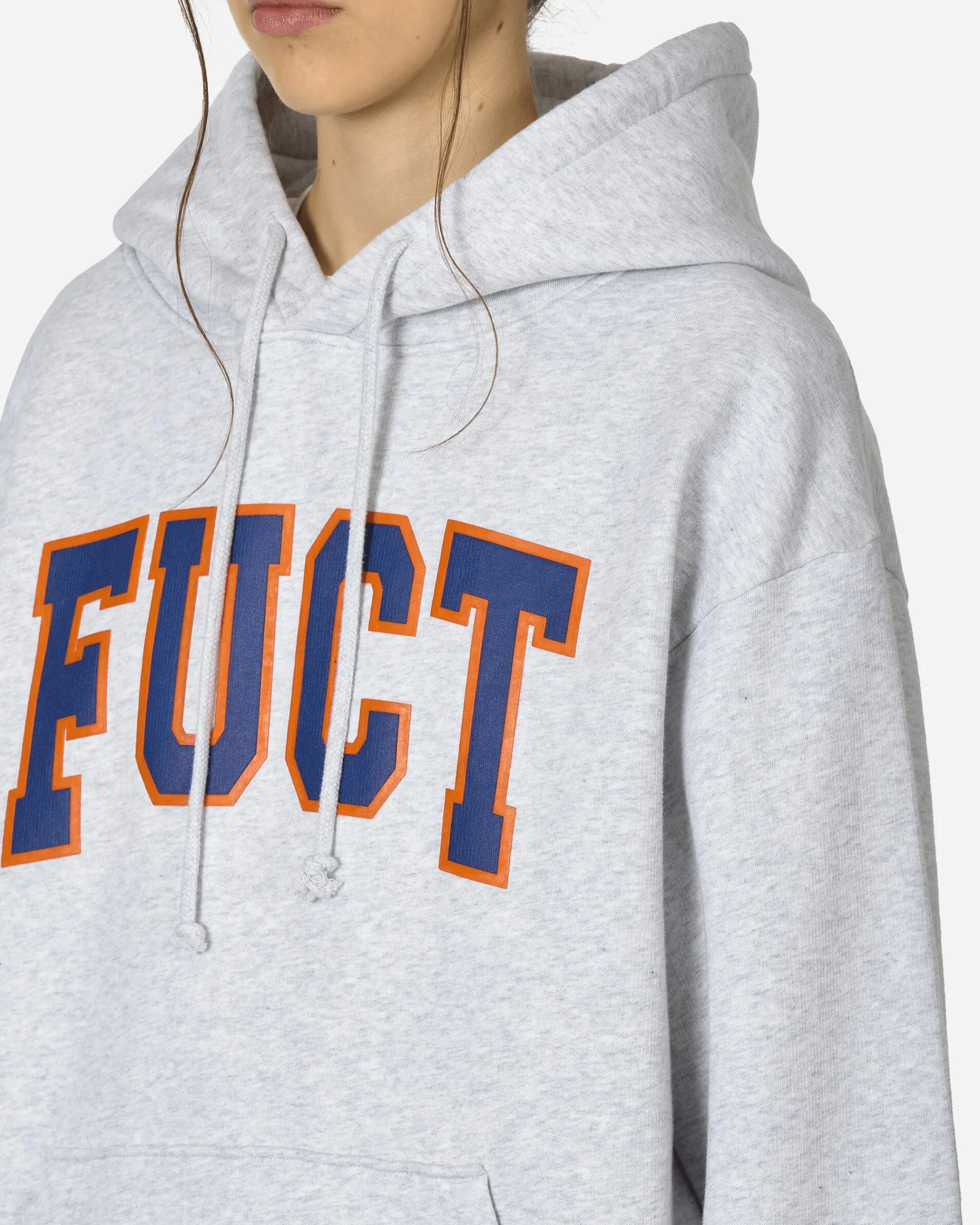 FUCT Sweatshirts^Logo Hoodie Melange