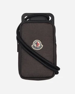 Moncler Bags And Backpacks|Bags And Backpacks^Logo Phone Case Brown
