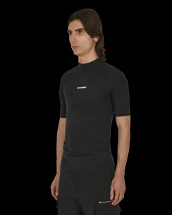 Jil Sander T-Shirts^Logo Rash Guard Black