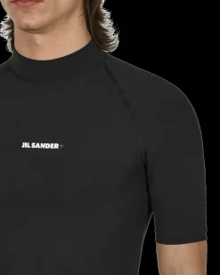 Jil Sander T-Shirts^Logo Rash Guard Black