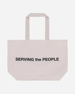 Serving The People Bags·Tote|Bags·Tote^Logo Tote Bag Beige
