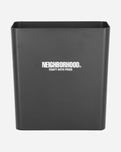 Neighborhood Home^Logo Trash Can Black