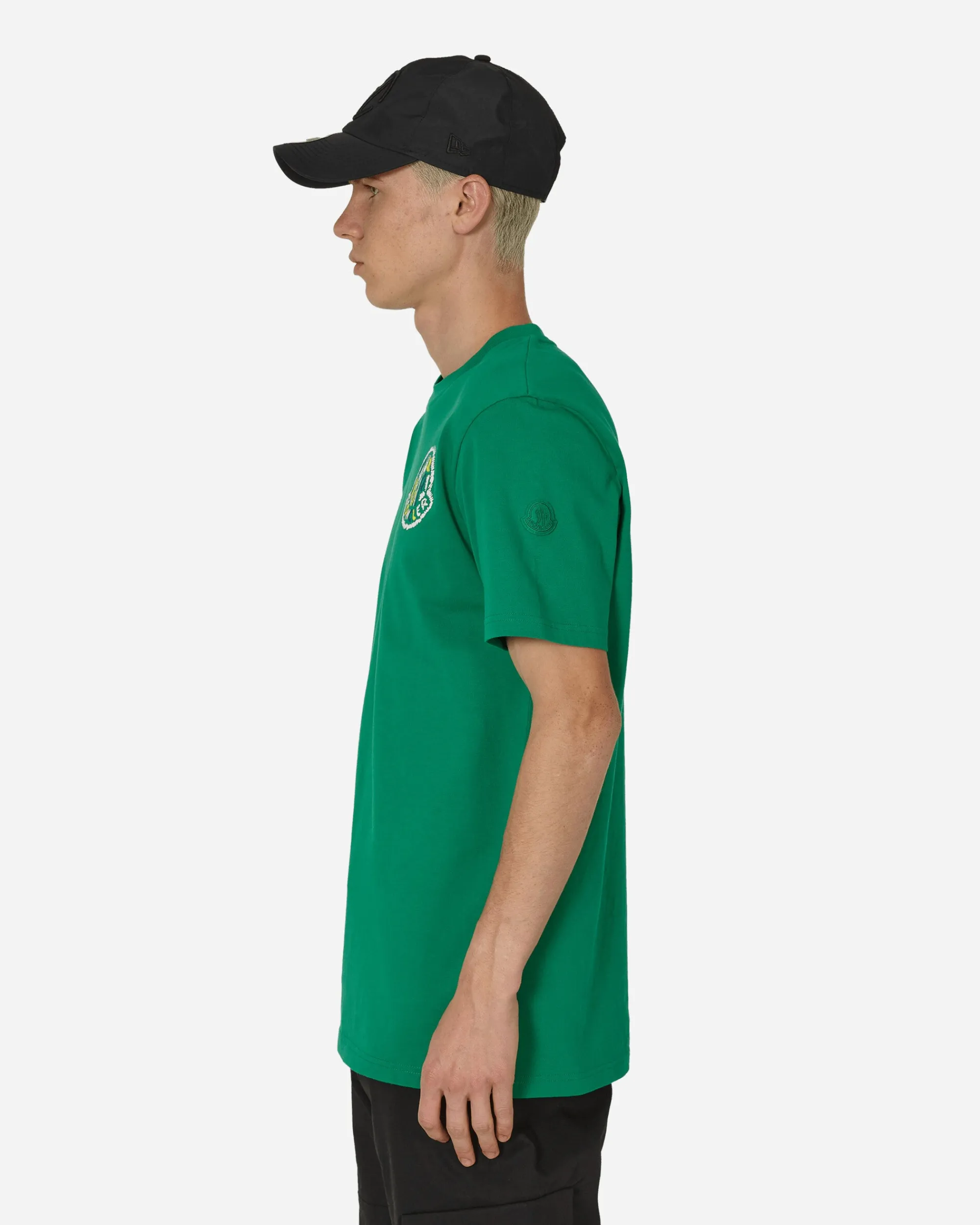 Moncler T-Shirts^Logo T-Shirt Green