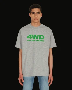4 Worth Doing T-Shirts^Logo T-Shirt Grey