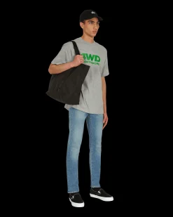 4 Worth Doing T-Shirts^Logo T-Shirt Grey