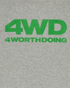 4 Worth Doing T-Shirts^Logo T-Shirt Grey