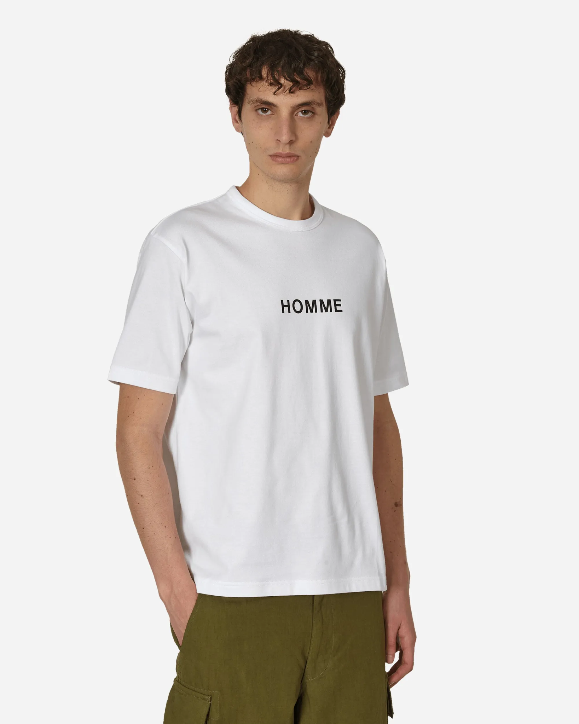 Comme Des Garçons Homme T-Shirts^Logo T-Shirt White