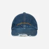 Song for the Mute Hats|Hats^Logo Washed Denim Cap Blue