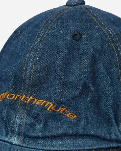 Song for the Mute Hats|Hats^Logo Washed Denim Cap Blue