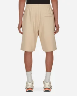 Martine Rose Shorts^Logo Wide Leg Shorts Beige