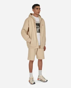 Martine Rose Shorts^Logo Wide Leg Shorts Beige