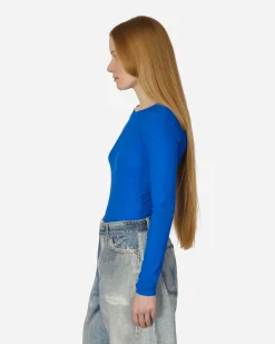 MM6 Maison Margiela T-Shirts^Long-Sleeve Bodysuit Blue