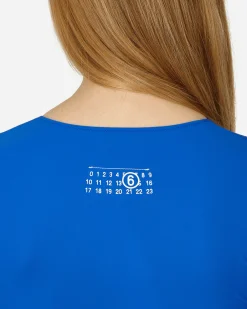 MM6 Maison Margiela T-Shirts^Long-Sleeve Bodysuit Blue