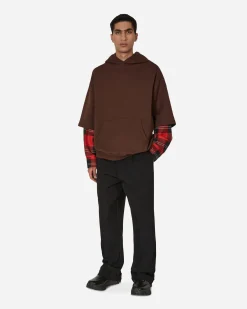 Marni Sweatshirts^Long-Sleeved Hooded Sweatshirt Brown